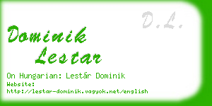 dominik lestar business card