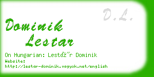 dominik lestar business card